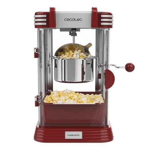 Popcornmaschine Cecotec Fun&Taste P'Corn Classic Retro-Design 300 W Edelstahl Rot