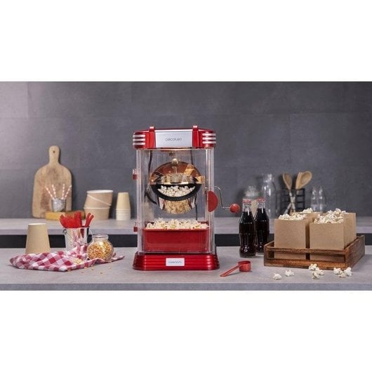 Popcornmaschine Cecotec Fun&Taste P'Corn Classic Retro-Design 300 W Edelstahl Rot