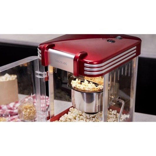 Popcornmaschine Cecotec Fun&Taste P'Corn Classic Retro-Design 300 W Edelstahl Rot