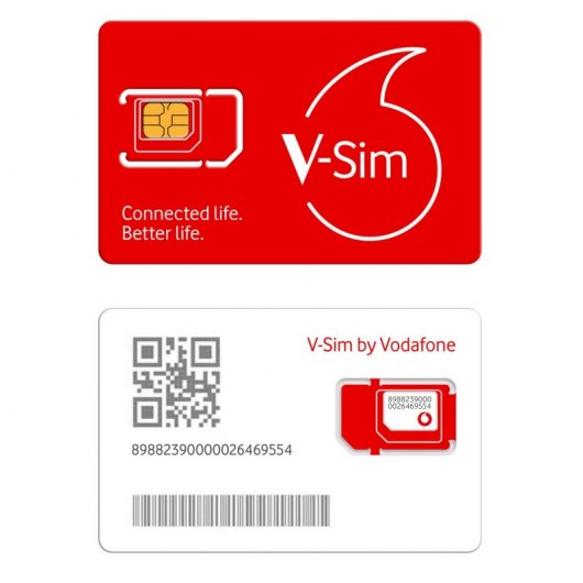 Vodafone V-SIM Tarjeta SIM para Dispositivos Inteligentes M2M IoT