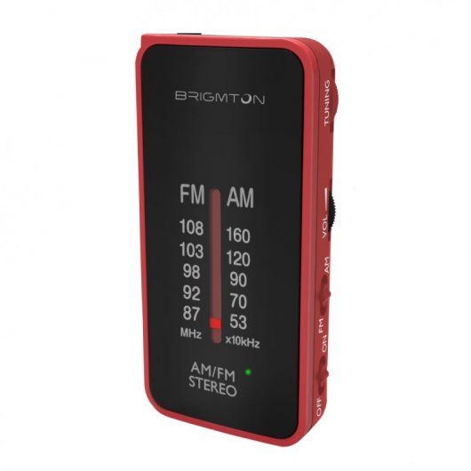 Brigmton BT-224 Radio AM/FM Roja