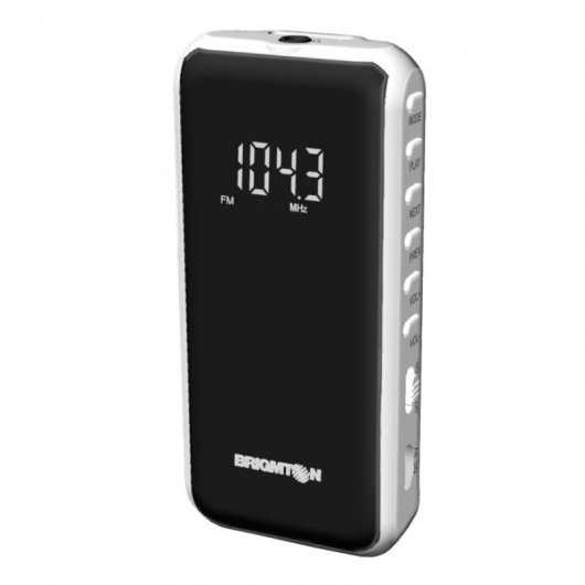 Brigmton BT-124 Radio Digital FM/MP3/microSD Blanca