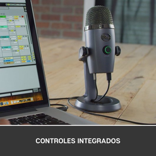 Blue Mic Yeti Nano Micrófono USB para Grabación y Streaming Gris