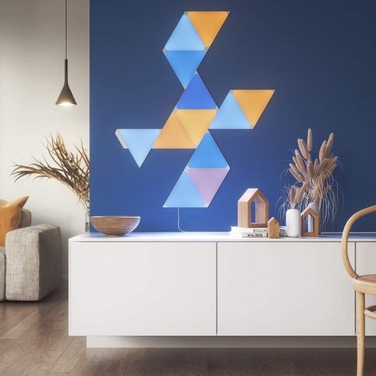 Nanoleaf Start Kit de 9 Painéis LED Wifi Triângulo Shapes