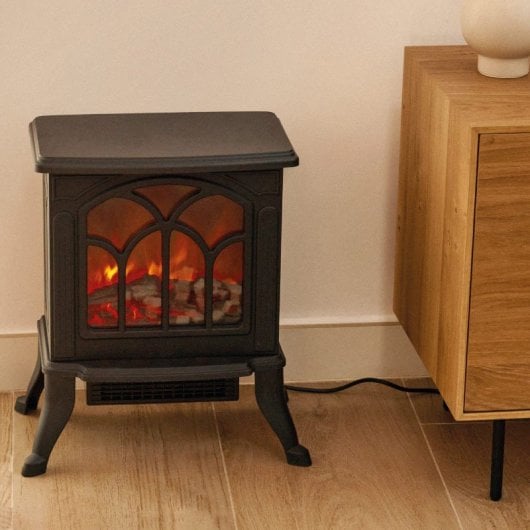 Newlux Classic Flame Lareira Elétrica 1500W