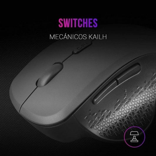 Mouse wireless Mars Gaming MMWERGO 3200 DPI Nero