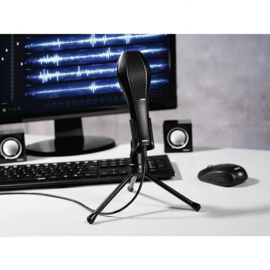 Hama MIC-USB Stream Micrófono PC Negro