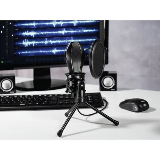 Hama MIC-USB Stream Micrófono PC Negro