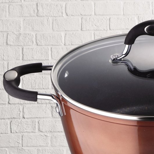 San Ignacio Pandora Cacerola con Tapa de Aluminio Forjado 28cm