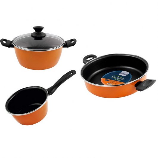 San Ignacio Sunset Set Cazo 16cm + Cacerola 24cm + Tartera 28cm