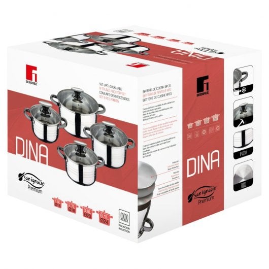 San Ignacio Dina Bateria de Cocina 4 Ollas 16/18/20/24cm