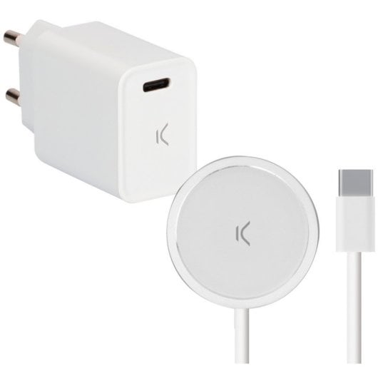Ksix MagCharge Cargador Inalámbrico 15W para iPhone 12