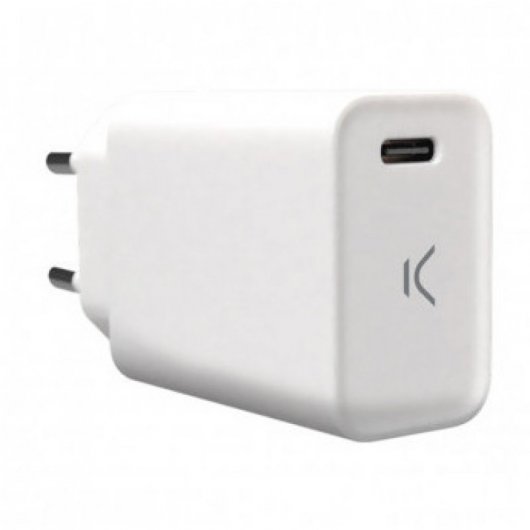 Ksix Cargador de Red USB Tipo C Power Delivery 18W