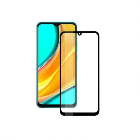 Mobile Tech Cristal Templado 9H Full Glue 2.5D Borde Negro para Xiaomi Redmi 9