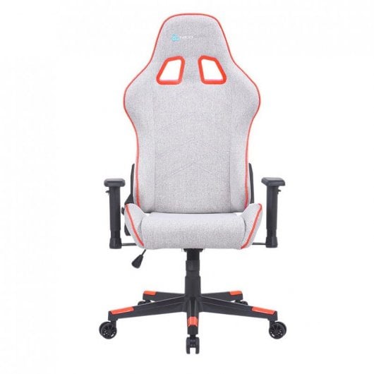 Newskill Kitsune Zephyr Series Silla Gaming acabada en Tela Gris/Rojo
