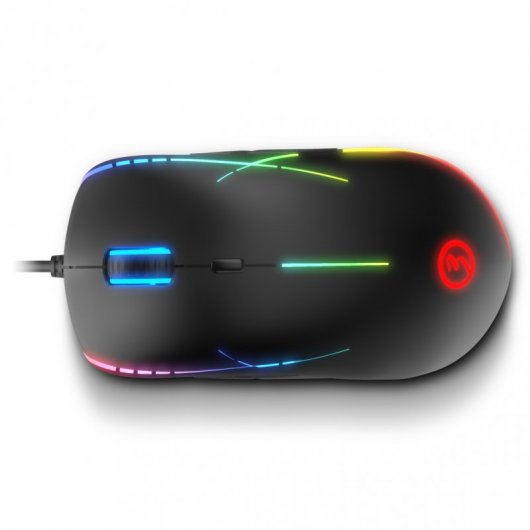 Ozone Neon X50 Optische Gaming-Maus ARGB 3200 DPI Schwarz