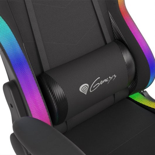 Sedia da gaming nera Genesis Trit 500 RGB
