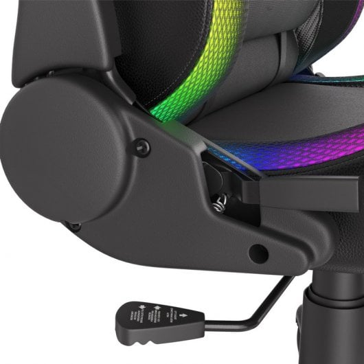 Sedia da gaming nera Genesis Trit 500 RGB
