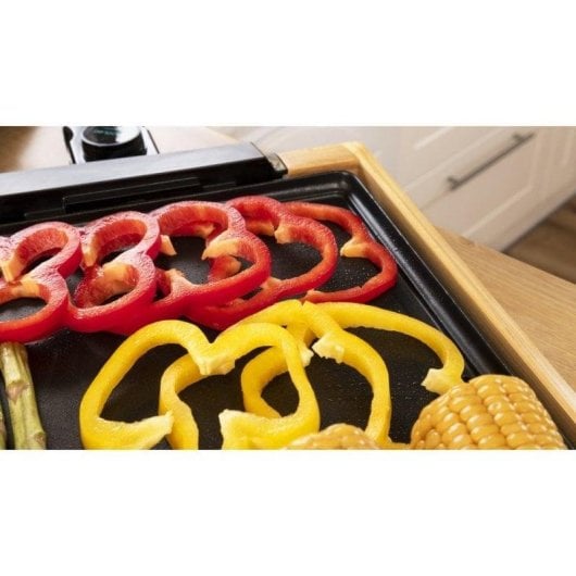 Gril d'intérieur Cecotec Tasty&Grill 2000 Bamboo Black 2000W antiadhésif bambou