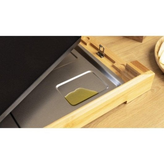 Placa de grelhar Cecotec Tasty&Grill 2000 Bamboo 2000W bambu termóstato regulável