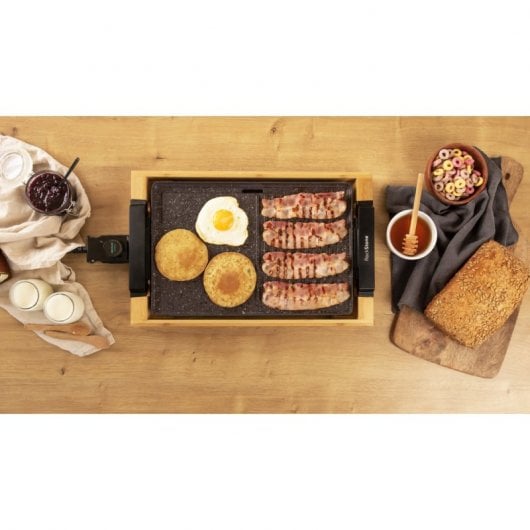 Cecotec Tasty&Grill 2000 Bamboo MixStone Plancha de Asar Eléctrica 2000W