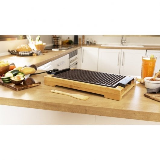 Cecotec Tasty&Grill 2000 Bamboo LineStone Plancha de Asar Eléctrica 2000W