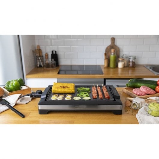 Cecotec Tasty&Grill 2000 Inox Stone Placa Grelhadora Elétrica 2000W