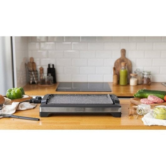 Plancha électrique Cecotec Tasty&Grill 2000 Inox Stone acier inoxydable 2000W RockStone