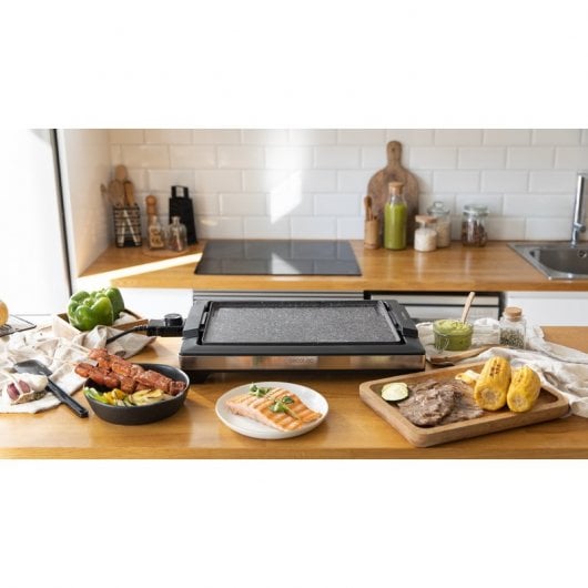Cecotec Tasty&Grill 2000 Inox Stone Placa Grelhadora Elétrica 2000W
