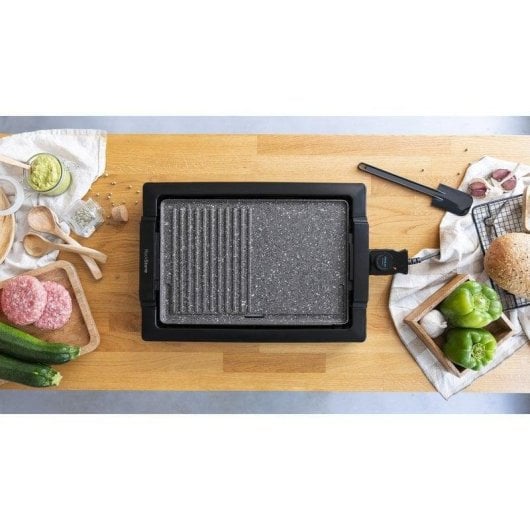 Plancha électrique Cecotec Tasty&Grill 2000 Inox MixStone surface mixte inox antiadhésive