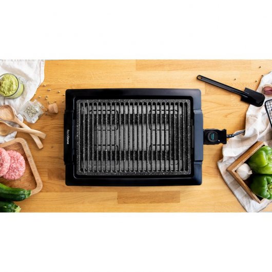 Cecotec Tasty&Grill 2000 Inox LineStone Plancha de Asar Eléctrica 2000W