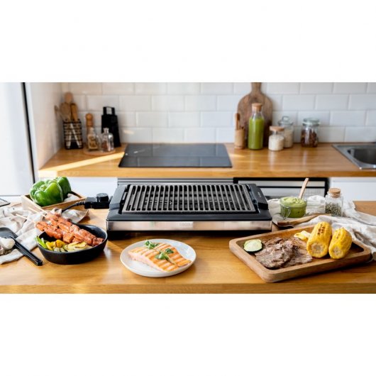 Cecotec Tasty&Grill 2000 Inox LineStone Plancha de Asar Eléctrica 2000W