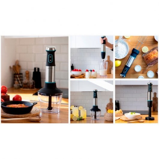 Frullatore a immersione Cecotec Power TitanBlack 1200 XL PerfectCream&Crush 1200W