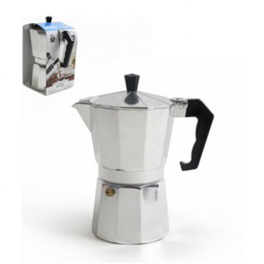 San Ignacio Classic Cafetera Italiana 9 Tazas Plata