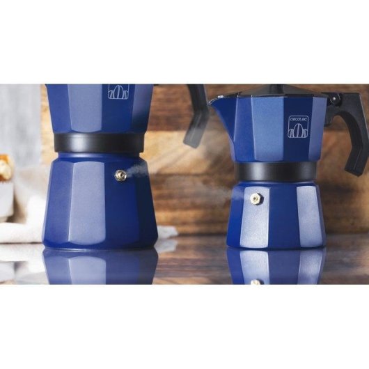 Cecotec Mimoka 300 Cafetera Italiana 3 Tazas Azul