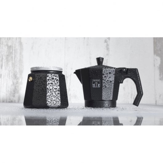 Cecotec Mimoka 300 Cafetera Italiana 3 Tazas Negra