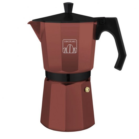 Cecotec Mimoka 1200 Cafetera Italiana 12 Tazas Roja