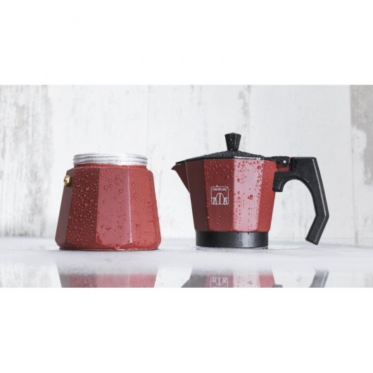 Cecotec Mimoka 1200 Cafetera Italiana 12 Tazas Roja