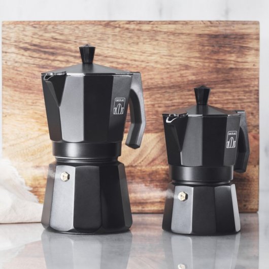 Cecotec Mimoka 1200 Cafetera Italiana 12 Tazas Negra