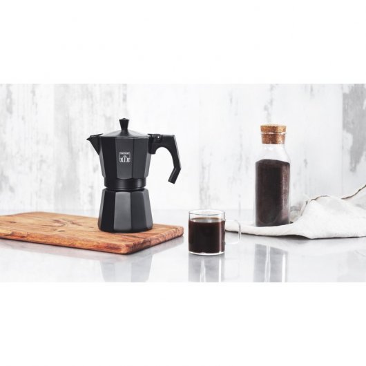 Cecotec Mimoka 1200 Cafetera Italiana 12 Tazas Negra