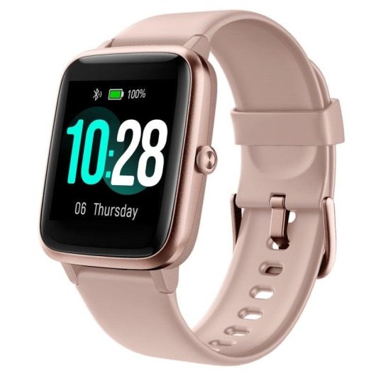 Ulefone Watch Bluetooth 37mm Ecrã Tátil Rosa Resistência Água 5ATM Autonomia até 50 dias