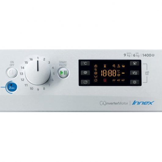 Indesit BDE 961483X WK SPT N Lavasecadora Carga Frontal 9Kg/6Kg D Blanca
