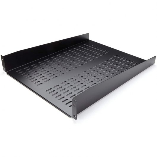 StarTech.com Ripiano per montaggio a rack con fessure 22" 2U - Ripiano per armadio server rack fisso - 22 kg