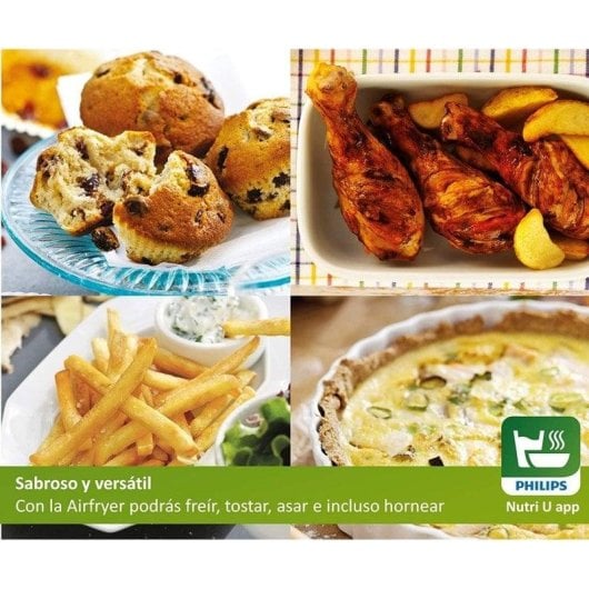 Fritadeira de Ar Philips HD9216/80 0.8kg 1425W com Rapid Air e Temporizador