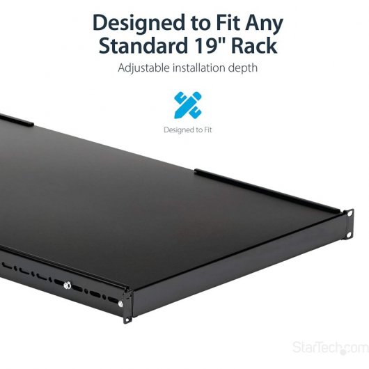 StarTech ADJSHELFHD Bandeja Fija 19" 1U para Armario Rack