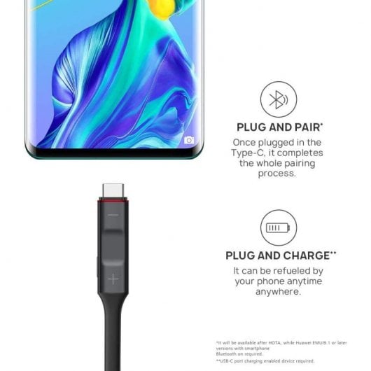 Huawei FreeLace CM70 Auriculares Bluetooth Negros