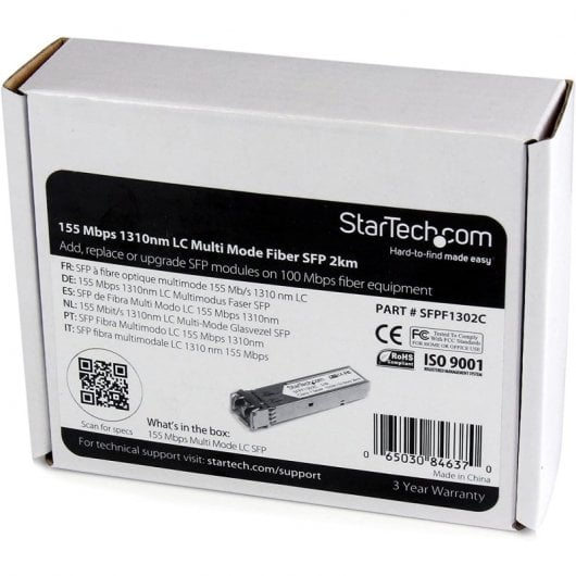 StarTech.com Module SFP GBIC compatible Cisco GLC-FE-100FX - Transceiver Mini GBIC 100BASE-FX