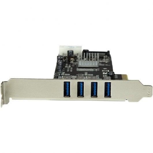 StarTech.com Adattatore scheda SuperSpeed USB 3.0 con 4 porte PCI Express (PCIe) con 2 canali da 5 Gbps dedicati - UASP - Alimentazione SATA/LP4