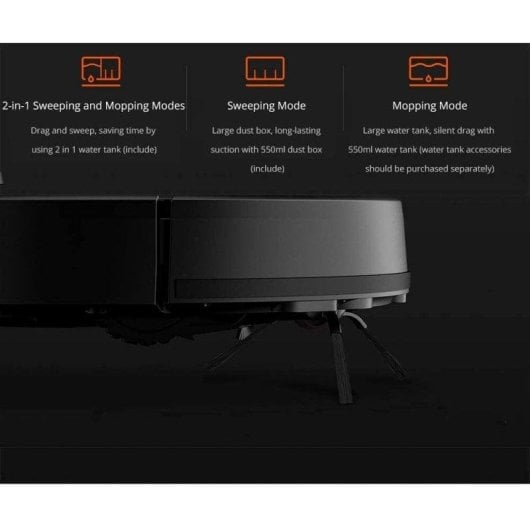 Aspirador Robô com Mopa Xiaomi XM200023 Navegação Laser 2.100 Pa