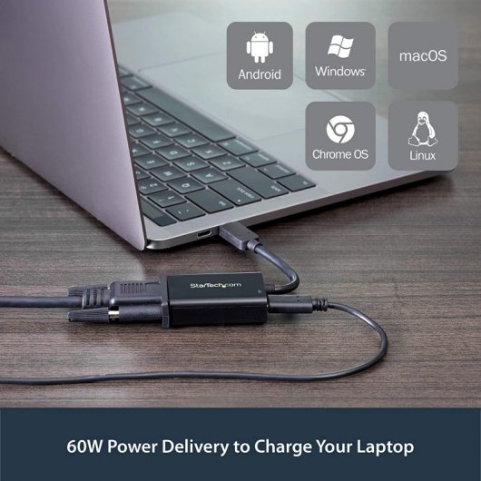 StarTech CDP2VGAUCP Adaptador USB-C a VGA 4K 60Hz
